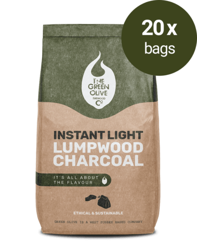 Instant Light Lumpwood Charcoal 2kg x 20 Bags