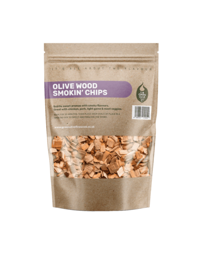 Olive Wood Smokin’ Wood Chips – Single 3ltr. Pack