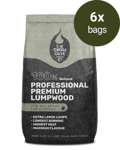 Premium Professional Lumpwood Charcoal 10kg x 6 Bags