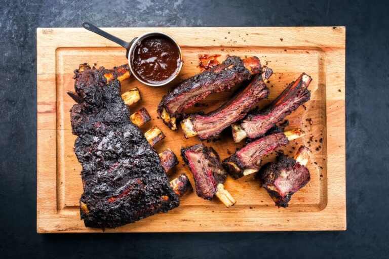 Burnt BBQ ribs 