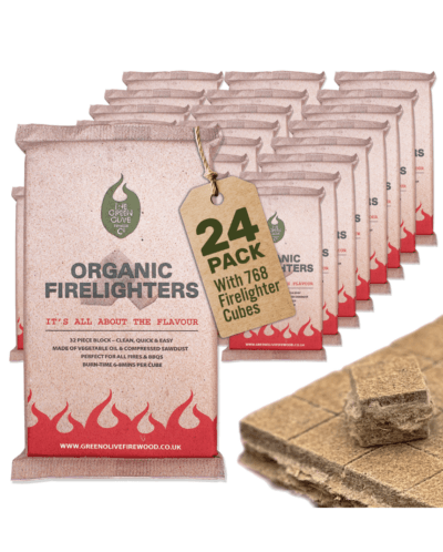 Organic Firelighters – 24 Packs