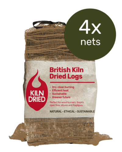 British Kiln Dried Logs x 4 Bags